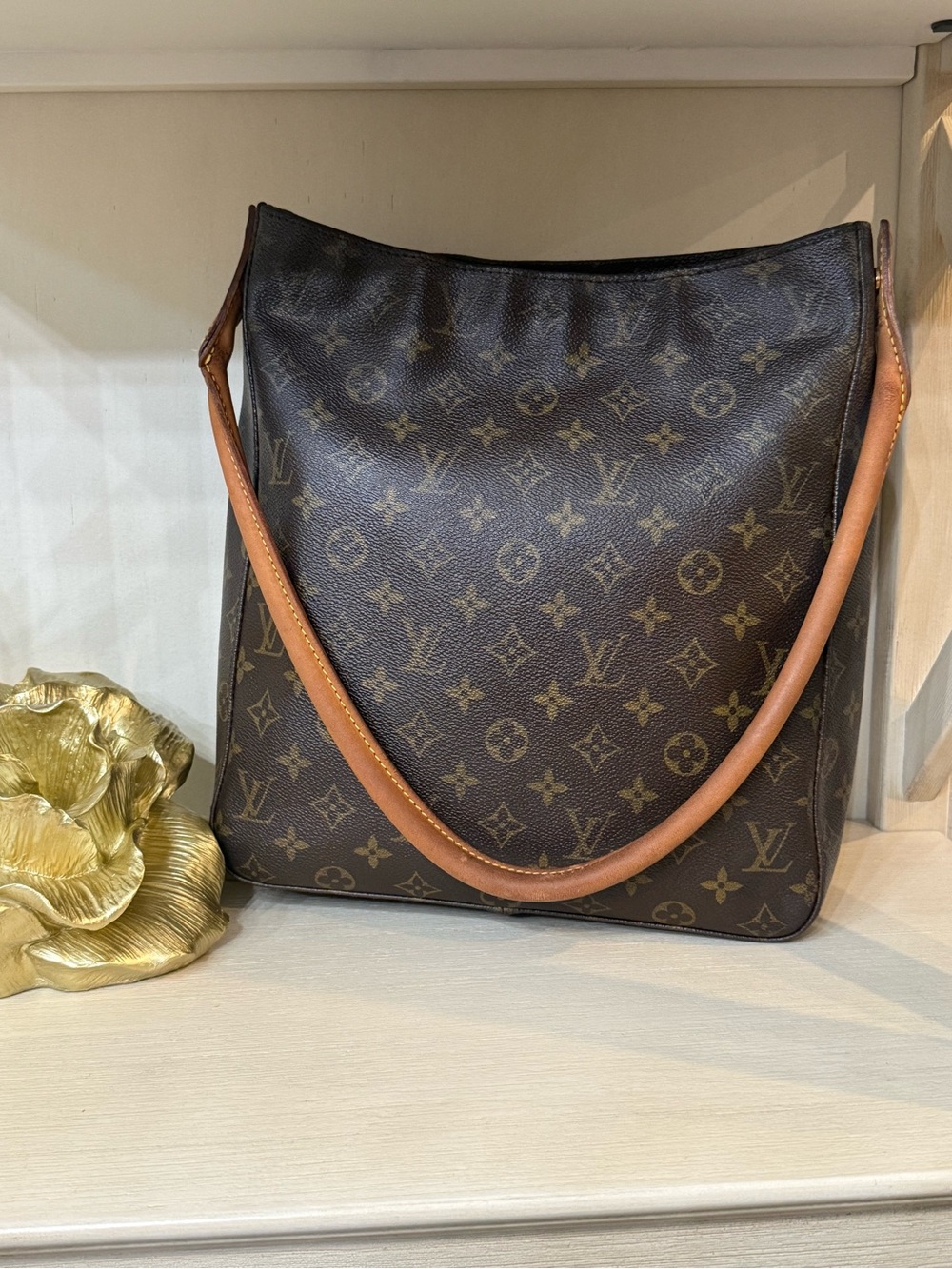Louis Vuitton LoopingBrown Monogram Shoulder Bag